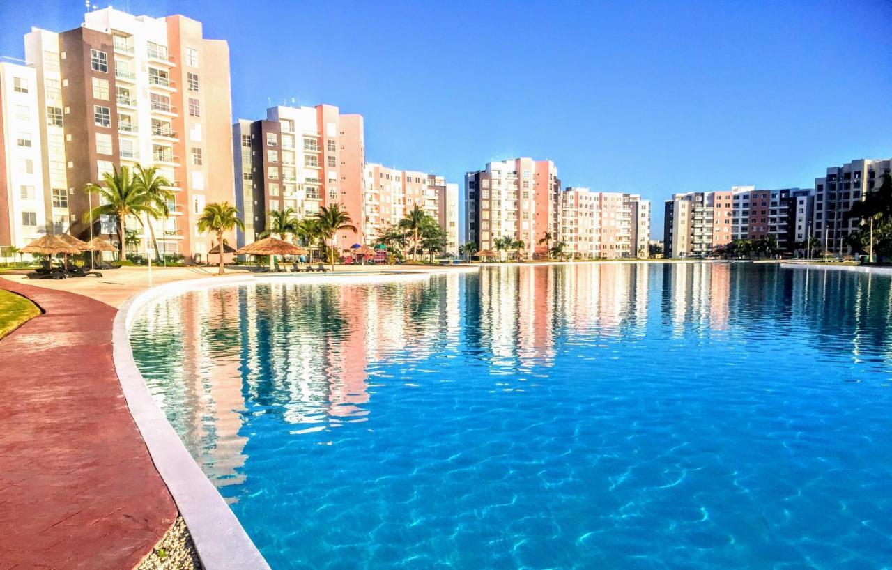 Escape Al Caribe Con Una Vista Impresionante En Pilarita'S Dream Lagoons Канкун Экстерьер фото