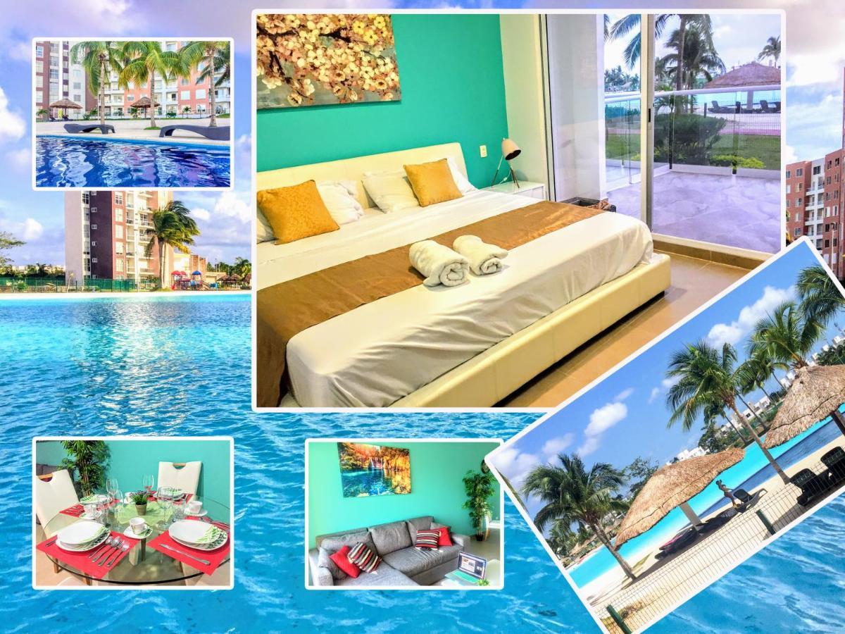 Escape Al Caribe Con Una Vista Impresionante En Pilarita'S Dream Lagoons Канкун Экстерьер фото